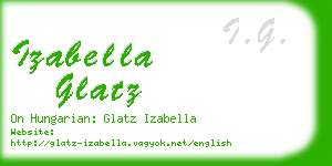 izabella glatz business card